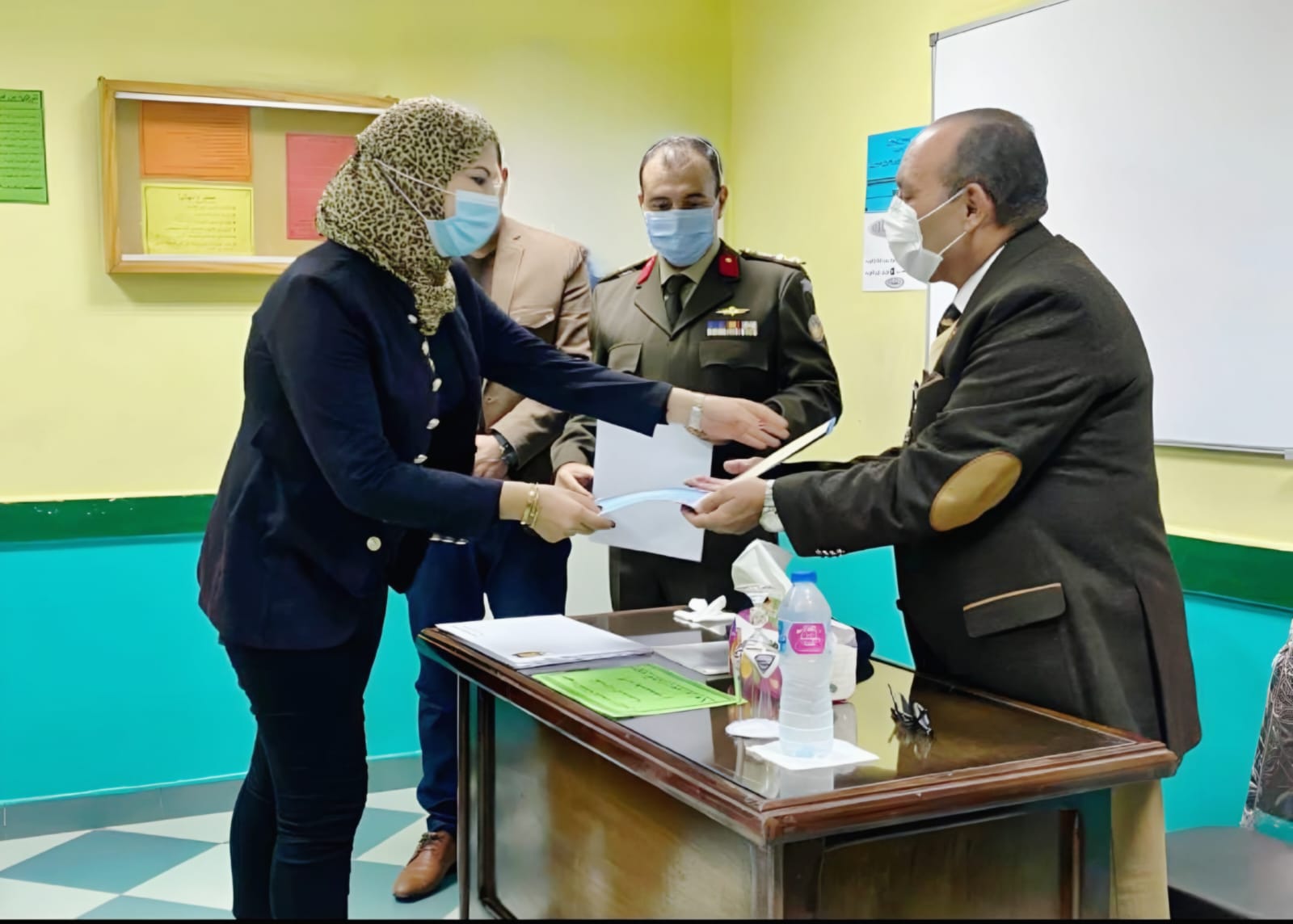 د. بسمة أثناء دراستها